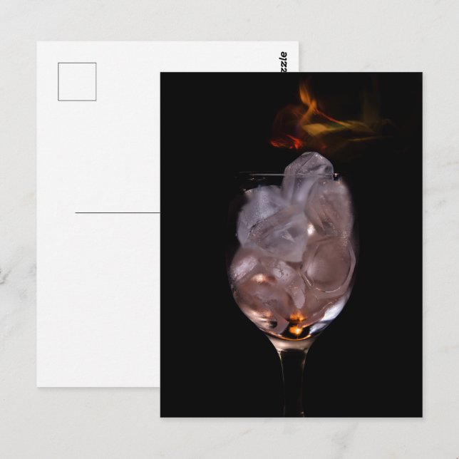 Postal Hielo y fuego (Anverso / Reverso)