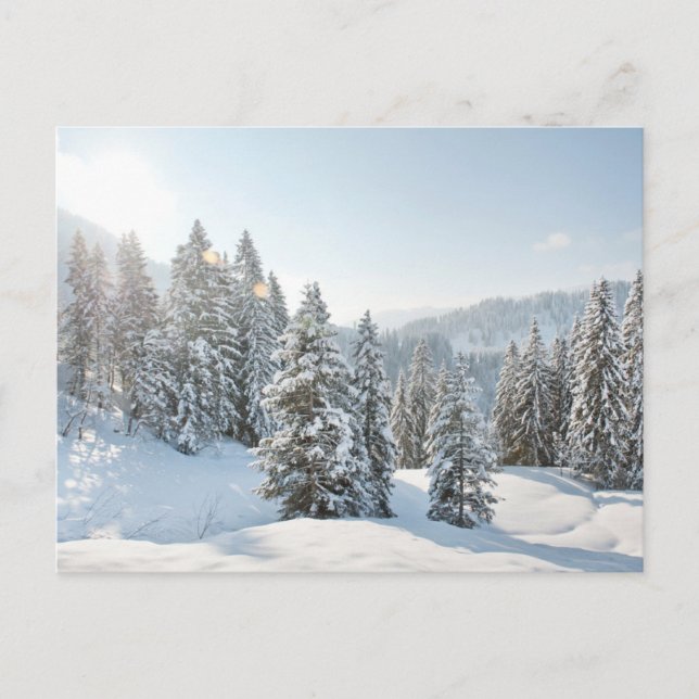 Postal Hielo y Nieve | Allgäu Baviera Sur de Alemania (Anverso)
