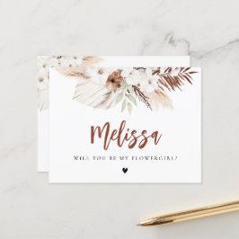 Postal hierba de terracota pampas será mi flor