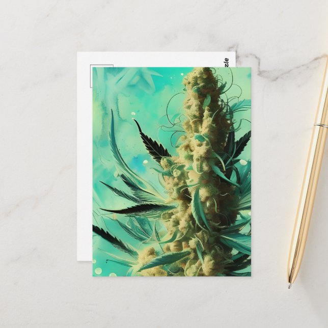 Postal Hierba verde (Anverso/Reverso In Situ)