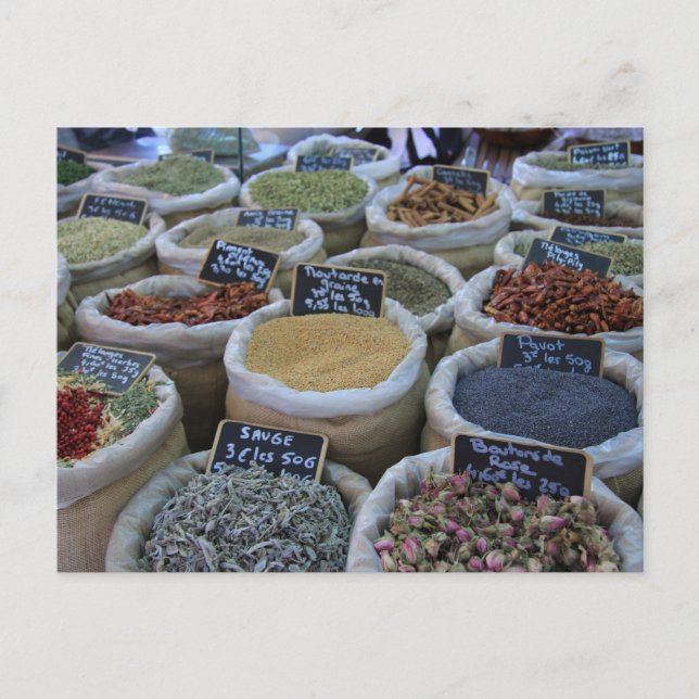 Postal Hierbas y especias (Anverso)