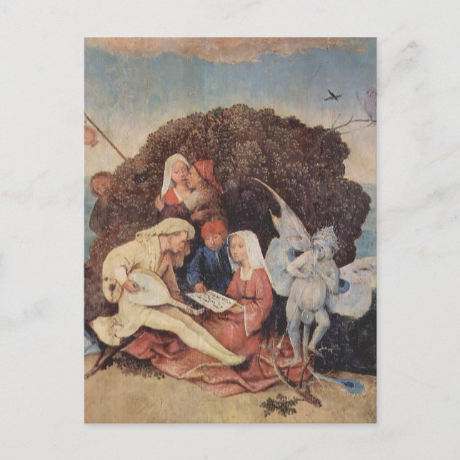 Postal Hieronymus Bosch-Haywain (detalle) (Anverso)