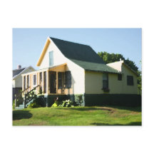 Higgins Beach Vintage Cottage Postcard Morning St