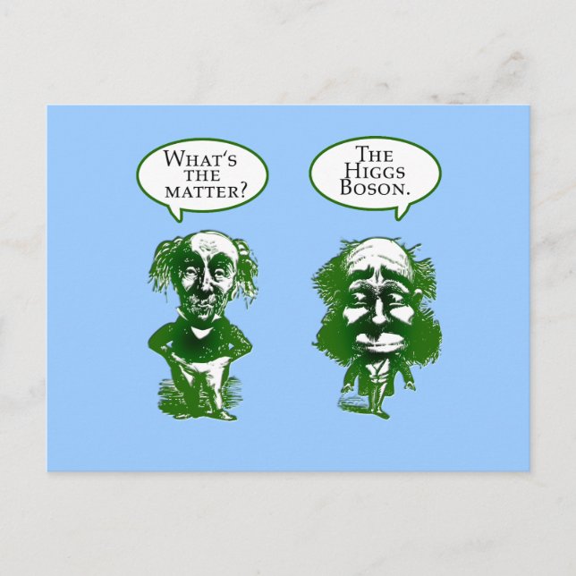Postal Higgs Boson Physics Humor Gifts (Anverso)