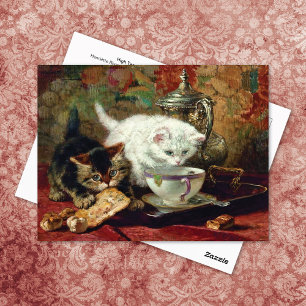 Postal High Tea Cats Henriëtte Ronner-Knip