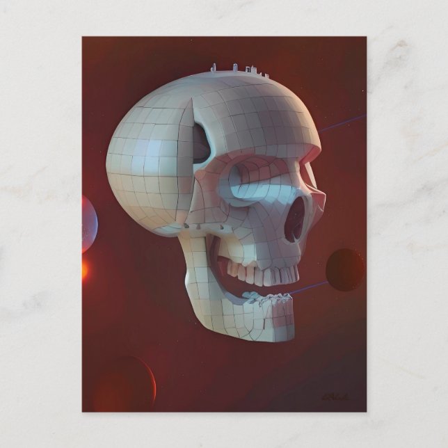 Postal Highrise Living on Skull Asteroid 42-C (Anverso)