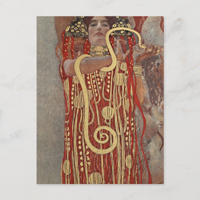 Postal Higía de Gustav Klimt (Anverso)