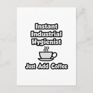 Postal Higienismo industrial instantáneo. Añadir café