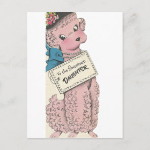 Postal Hija de carne de cerdo de vintage