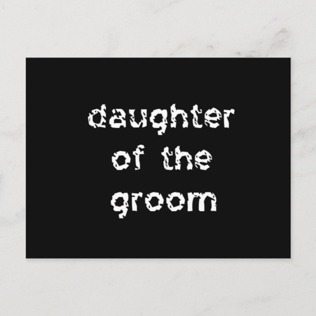 Postal Hija del Groom (Anverso)
