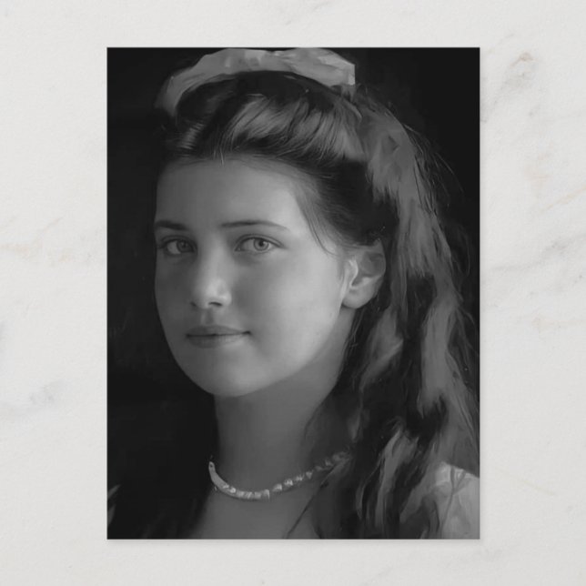 Postal Hija del zar de Rusia, Gran Duquesa María (Anverso)