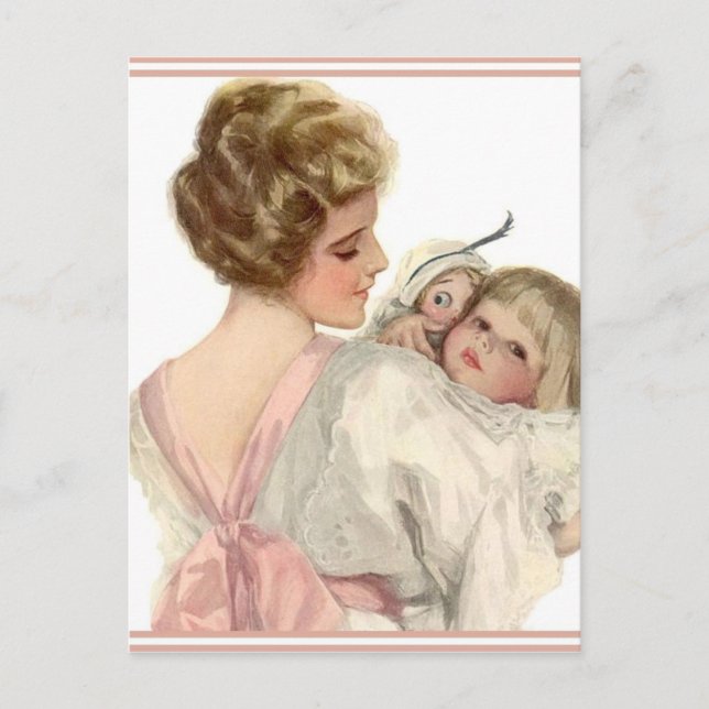 Postal Hija madre vintage (Anverso)