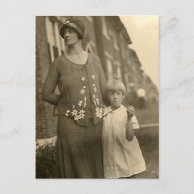 Postal hija por madre y edificio (Anverso)