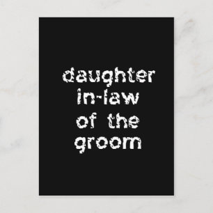 Postal Hija suegra del Groom