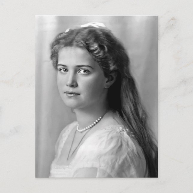Postal Hija zar de Rusia, Gran Duquesa María (Anverso)