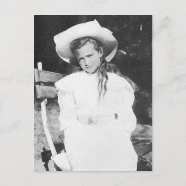 Postal Hija zar de Rusia, Gran Duquesa Maria Postc (Anverso)