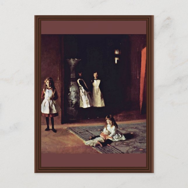 Postal Hijas De Boit Por El Sargento John Singer (Anverso)