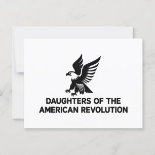 Postal Hijas de la Revolución Americana Descendiente Patr