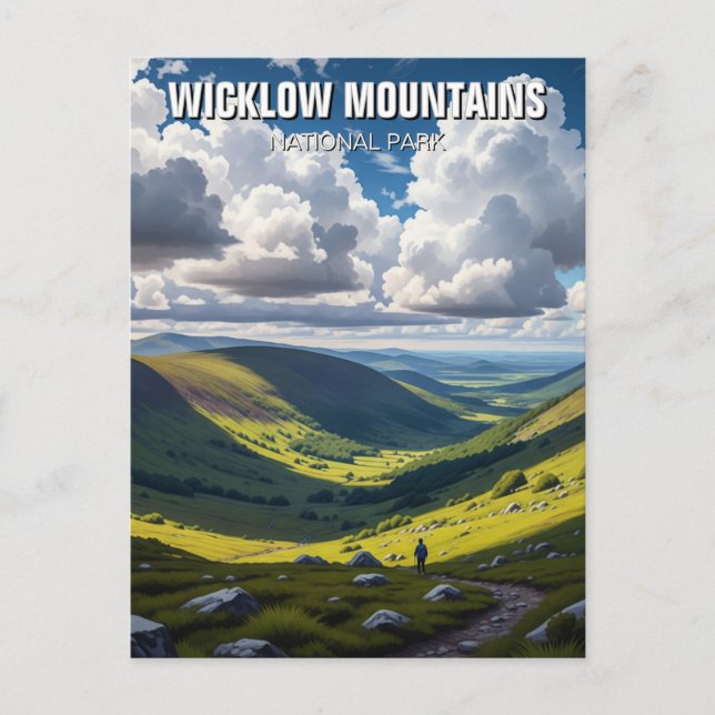 Postal Hiker en el Parque Nacional de las Montañas Wicklo (Anverso)