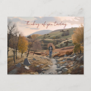 Postal Hiker en las colinas