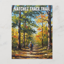 Postal Hiker sobre el sendero Natchez Trace
