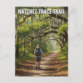 Postal Hiker sobre el sendero Natchez Trace