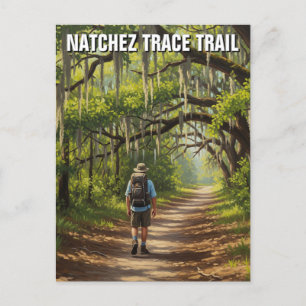 Postal Hiker sobre el sendero Natchez Trace