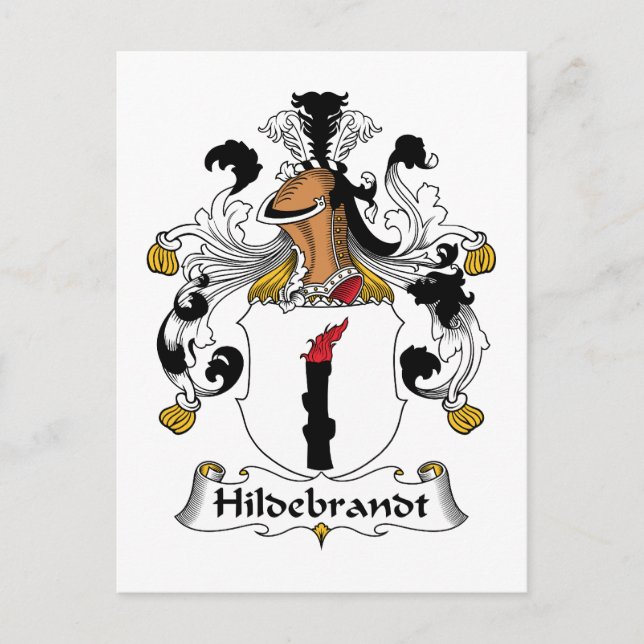 Postal Hildebrandt Family Crest (Anverso)