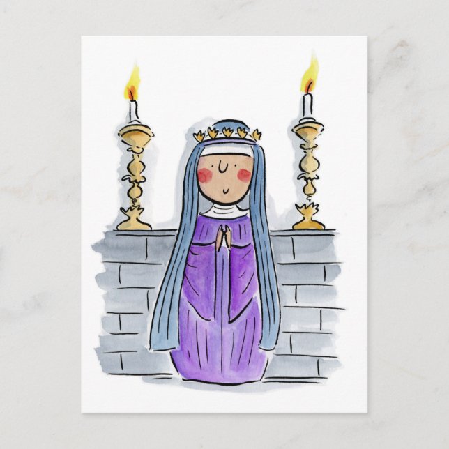 Postal Hildegard de Bingen (Anverso)