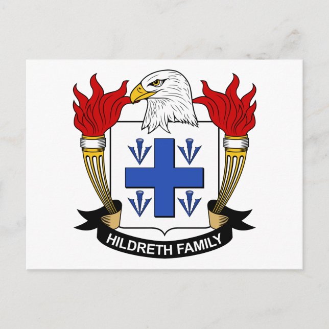 Postal Hildreth Family Crest (Anverso)