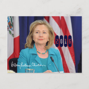 Postal Hillary Clinton 2016