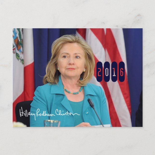 Postal Hillary Clinton 2016 (Anverso)