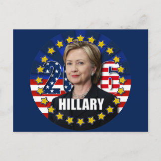 Postal Hillary Clinton para la postcarta presidencial 201