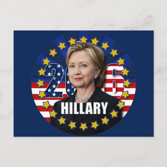 Postal Hillary Clinton para la postcarta presidencial 201 (Anverso)