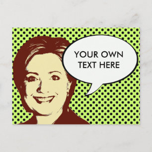 POSTAL HILLARY CLINTON TALLE BUBBLE