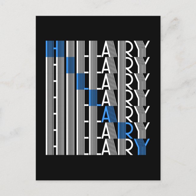 Postal hillary clinton textual (Anverso)