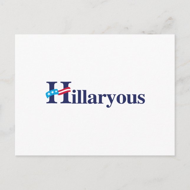 Postal Hillaryous Hillary (Anverso)