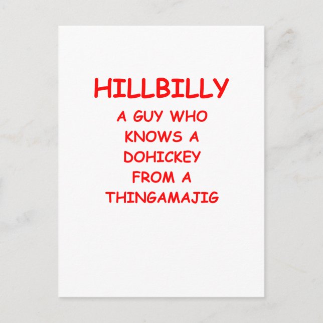 Postal hillbilly (Anverso)