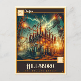 Postal Hillsboro, Oregón | Vintage