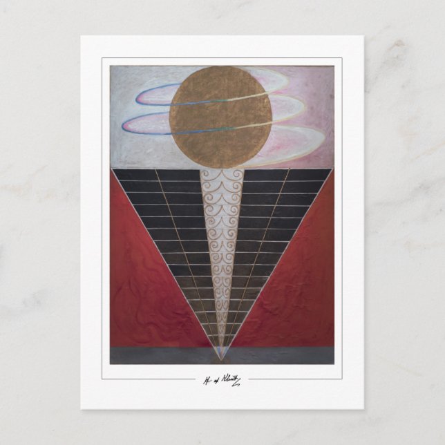 Postal Hilma af Klint #142 - Arte fino (Anverso)