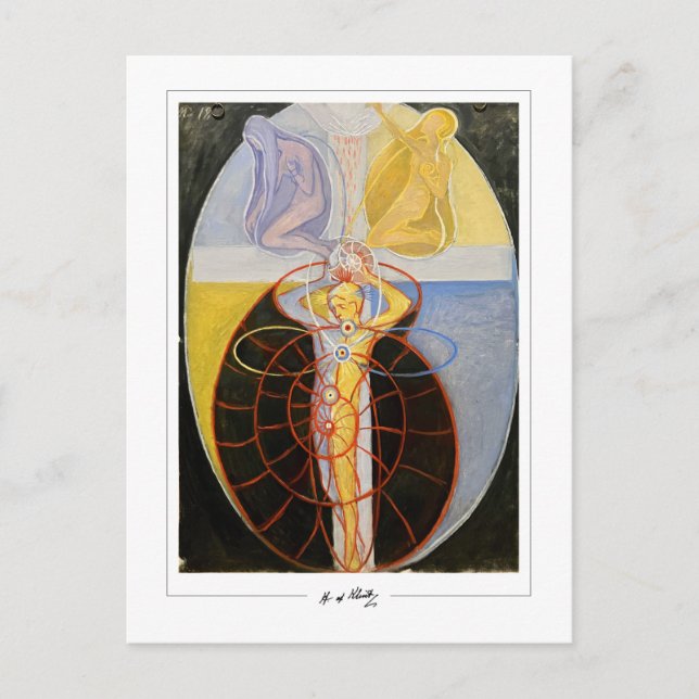 Postal Hilma af Klint #34 - Arte fino (Anverso)