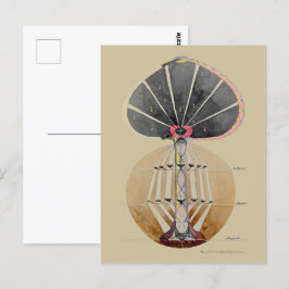 Postal Hilma af Klint - Árbol del conocimiento, Nº 3
