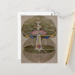 Postal Hilma Af Klint, Árbol del Conocimiento No1 Arte Re