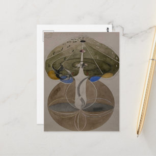 Postal Hilma Af Klint, Árbol del Conocimiento No2 Arte Re