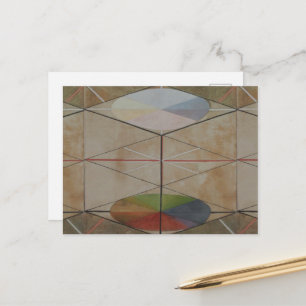 Postal Hilma Af Klint, El cisne n.º 23, Arte abstracto