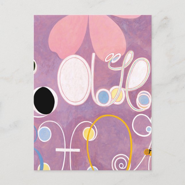 Postal Hilma af Klint - El número 5 más grande (Anverso)