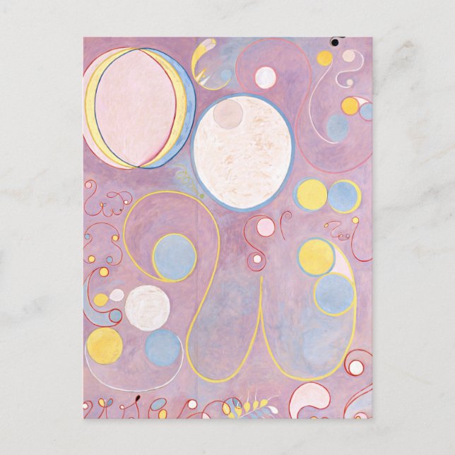 Postal Hilma af Klint - El número 8 más grande (Anverso)