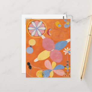 Postal Hilma Af Klint, La Diez Mayor No4, Arte Resumen