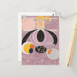 Postal Hilma Af Klint, La Diez Mayor No6, Arte Resumen