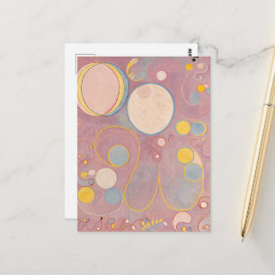 Postal Hilma Af Klint, La Diez Mayor No8, Arte Resumen